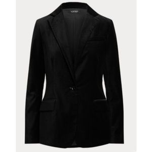 Ralph Lauren Black Velvet Vintage Blazer Women’s Size 8